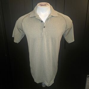 Lululemon Metal Vent Short Sleeve Polo Shirt  Men's Medium Army Green